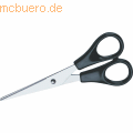 Durable - Schere 15cm runde Spitze schwarz
