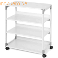 Durable - Druckertisch BxTxH750x879x432mm auf Rollen grau