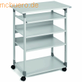 Durable - PC Arbeitsstation System Computer Trolley 75VH grau