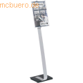 Durable - Präsentationsständer Crystal Sign stand A3 metallic silber