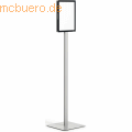 Durable - Bodenständer Info Stand Basic A4 Präsentation und Leitsystem dunkelgrau