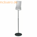 Durable - Sichttafelständer Sherpa Infobase telescope grau für 1 Tafel 280x43x755 mm
