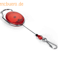 Durable - Aufrollmechanismus JoJo Style mit Federhaken 80cm rot