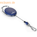 Durable - Aufrollmechanismus JoJo Style mit Federhaken 80cm blau