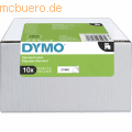 Dymo - Etikettenband Dymo D1 12mm/7m schwarz/weiß Vorteilspack VE=10 Stück