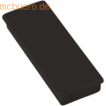 Ecobra - Rechteckmagnet Neodym Ferrotafel 55,0x22,5x8,5mm schwarz VE=5 Stück