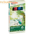Edding - Permanentmarker edding 21 EcoLine nachfüllbar 1,5-3mm schwarz, rot, blau, grün VE=4 Stück