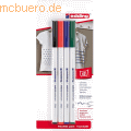Edding - Textilpen edding 4600 Rundspitze 1mm schwarz, rot, blau, grün VE=4 Stück