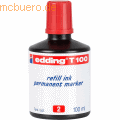 Edding - Nachfülltinte edding T 100 für edding Permanentmarker  100ml rot
