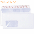 Elco - Briefumschläge DINlang mit Fenster haftklebend 80g/qm weiß VE=50 Stück