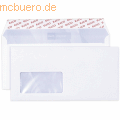 Elco - Briefumschläge DINlang mit Fenster haftklebend 80g/qm weiß VE=200 Stück