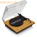 Lenco - LENCO LS-10WD Plattenspieler mit Lautsprechern, weiß/Holz