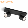 Signify - Philips myLiving Spot Runner 2flg. 2x20W schwarz  exkl. LM