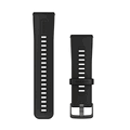 Garmin - Garmin Ersatz-Armband 24 mm Silikon Schwarz mit Edelst Grau