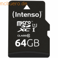 Intenso International - Intenso 64GB microSDXC Class10 UHS-I Premium + SD-Adapter
