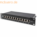 Assmann - DIGITUS Cat.6A Patch Panel geschirmt 12-Port 1HE, 10-, schwarz
