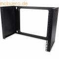 Assmann - DIGITUS 8HE Wandmontage Patch-Halter 372x505x250mm, Schwarz