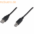 Assmann - ASSMANN USB 2.0 Kabel Typ A-B 0.5m USB 2.0 konform sw.