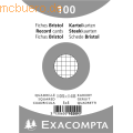 Exacompta - Karteikarten A6 kariert weiß VE=100 Stück