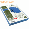 Exacompta - Einbanddeckel Evercover A4 270g/qm Lederprägung VE=100 Stück dunkelblau