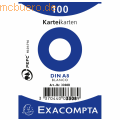 Exacompta - Karteikarten A8 blanko weiß VE=100 Stück