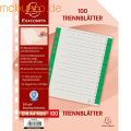 Exacompta - Trennblatt A4 230g/qm Karton (RC) VE=100 Stück grün