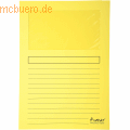 Exacompta - Sichtmappe A4 120g/qm Karton gelb VE=100 Stück