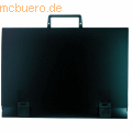 Exacompta - Zeichenmappe 310x430mm PP mit Griff Rücken 28mm schwarz