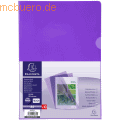 Exacompta - Sichthüllen A4 PVC 130my glatt VE=10 Stück violett