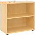 mcbuero.de - Regal 2 OH 80x40x74,8cm Ahorn