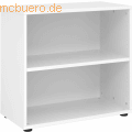 mcbuero.de - Regal 2 OH 80x40x74,8cm Weiß