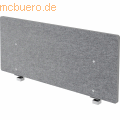 mcbuero.de - Akustik-Trennwand 120cm grau-meliert