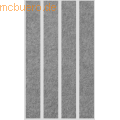 mcbuero.de - Akustik-Wandpanel 200x25 cm grau-meliert VE=4 Stück