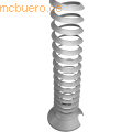 mcbuero.de - Kabelspirale vertikal flexibel silber