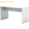 mcbuero.de - Bistrotisch BxTxH 130x68x72,8cm Weiß
