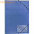 Foldersys - Eckspannmappe A4 PP vollfarbig blau