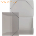 Foldersys - Eckspannmappe A4 PP mit Klappen transluzent farblos