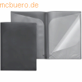 Foldersys - Sichtbuch Quickload A4 6 Innentaschen PP anthrazit transluzent