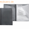 Foldersys - Sichtbuch Quickload A4 14 Innentaschen PP anthrazit transluzent