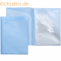 Foldersys - Sichtbuch Quickload A4 14 Innentaschen PP blau transluzent