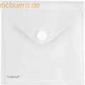 Foldersys - CD-Hülle 135x135mm PP Klettverschluss farblos transparent