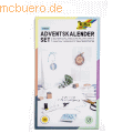 Folia - Adventskalender 'Papiertüten blanko' weiß