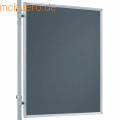 Franken - Präsentations-Stellwand 150x120 cm grau/Filz