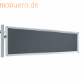 Franken - Präsentations-Stellwand 30x120 cm grau/Filz
