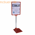 Franken - Preisständer DIN A3 rot 32-62 cm Höhe