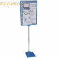Franken - Preisständer DIN A4 dunkelblau 32-62cm Höhe