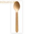 NatureStar - Bestecksets Bio Spoon Holz gewachst Löffel + Serviette