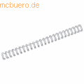 GBC - Drahtbinderücken WireBind A5 Nr. 5 8mm VE=250 Stück silber