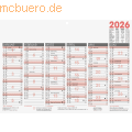 Glocken - Tafelkalender 29,7x21cm 6 Monate/1 Seite Kalendarium 2026
