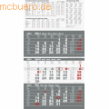 Glocken - 3-Monatskalender 30x54cm 3-farbig Kalendarium 2023